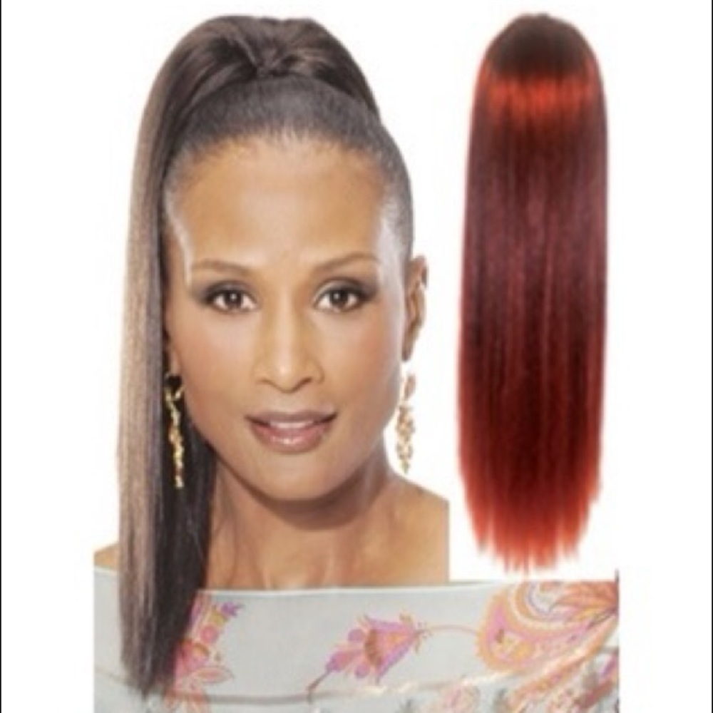 BJ 18”draw string ponytail pocket bun extensions